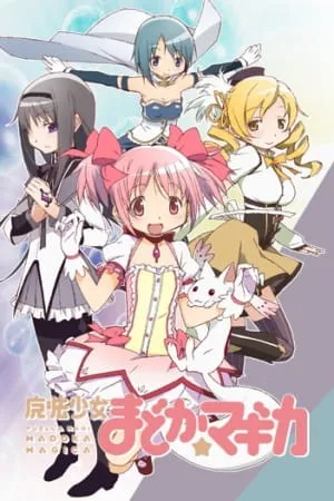 Puella Magi Madoka Magica anime cover art